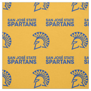 San José Staat Spartans Goldenes Muster Stoff