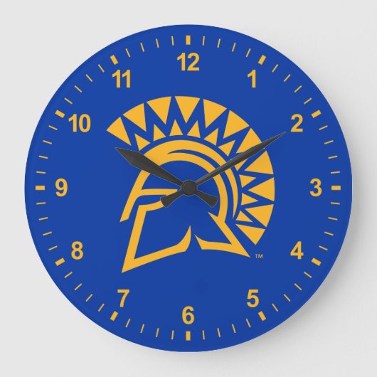San Jose Staat Spartans Große Wanduhr (Vorderseite)