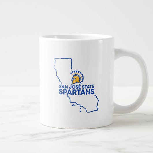 San José Staat Spartans Liebe Jumbo-Tasse (Rechts)