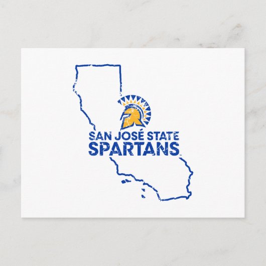 San Jose Staat Spartans Liebe Postkarte (Vorderseite)