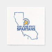 San Jose Staat Spartans Liebe Serviette (Vorderseite)