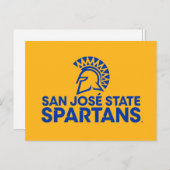 San Jose Staat Spartans Logo Einladungspostkarte (Vorne/Hinten)