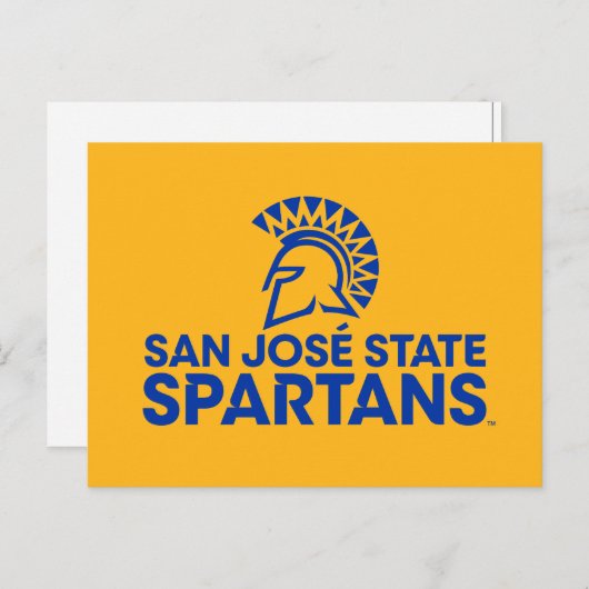 San Jose Staat Spartans Logo Einladungspostkarte (Vorne/Hinten)