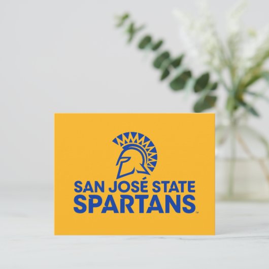 San Jose Staat Spartans Logo Einladungspostkarte (Stehend Vorderseite)