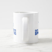 San Jose Staat Spartans Logo Jumbo-Tasse (Rückseite)