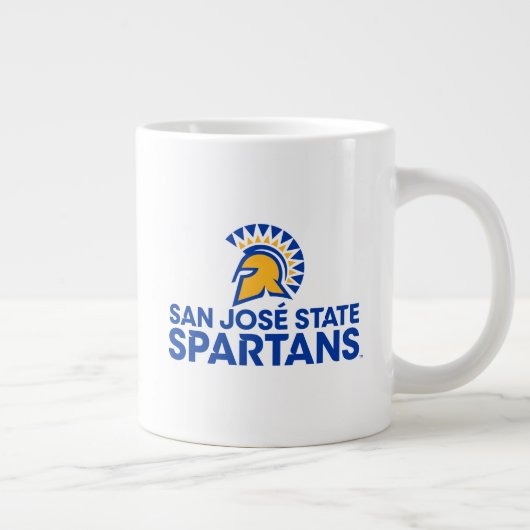 San Jose Staat Spartans Logo Jumbo-Tasse (Rechts)