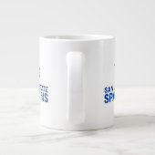 San José Staat Spartans Logo-Marke erschüttert Jumbo-Tasse (Rückseite)