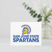 San Jose Staat Spartans Logo Postkarte (Stehend Vorderseite)