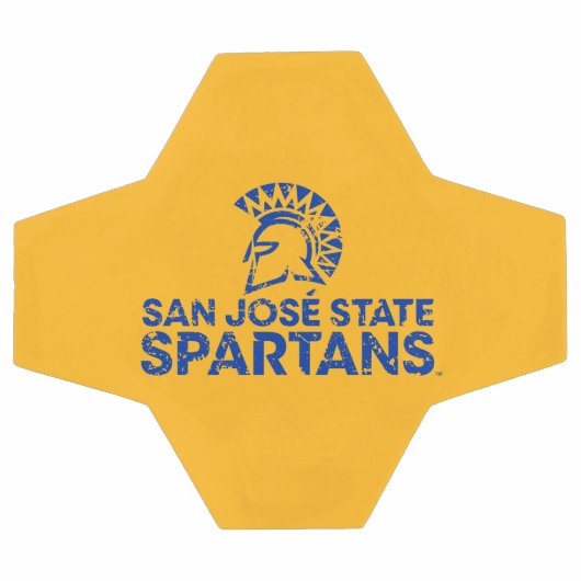 San Jose Staat Spartans Logo Wordmark stört Fußball (Flach)