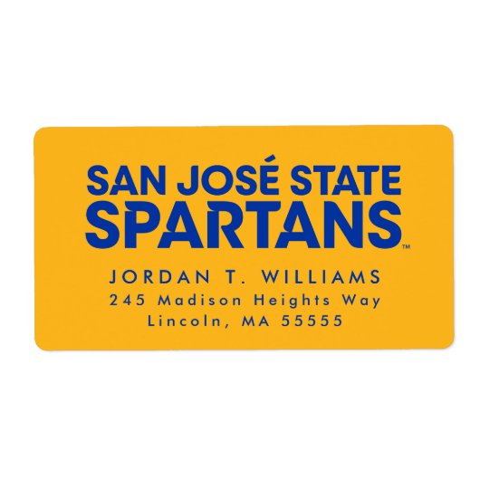 San Jose Staat Spartans Wordmark (Vorne)