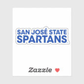 San Jose Staat Spartans Wordmark Aufkleber (Blatt)