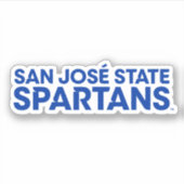 San Jose Staat Spartans Wordmark Aufkleber (Vorderseite)