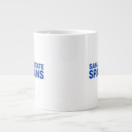 San José Staat Spartans Wordmark Jumbo-Tasse (Vorderseite)