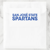 San Jose Staat Spartans Wordmark Rechteckiger Aufkleber (Tasche)