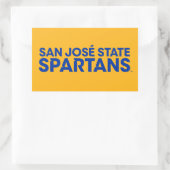 San Jose Staat Spartans Wordmark Rechteckiger Aufkleber (Tasche)