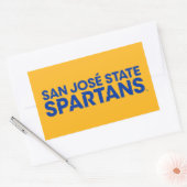 San Jose Staat Spartans Wordmark Rechteckiger Aufkleber (Umschlag)