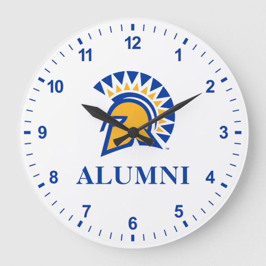 San Jose State Spartans Alumni Große Wanduhr (Vorderseite)