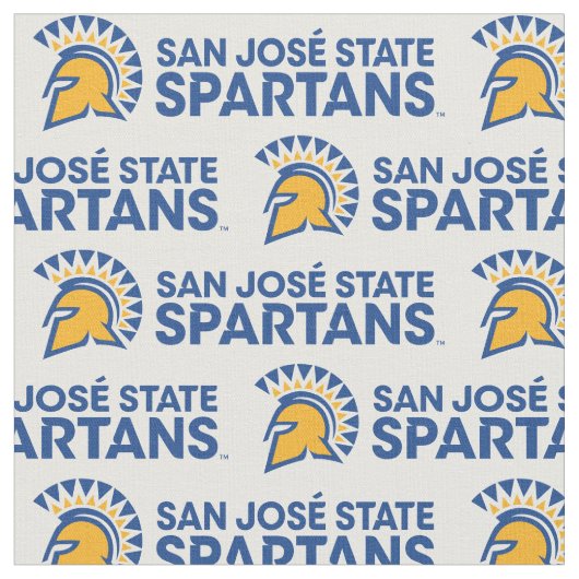 San Jose State Spartans Logo-Wortmarke Stoff (Nahaufnahme)