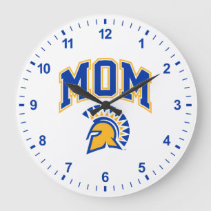 San Jose State Spartans Mom Große Wanduhr