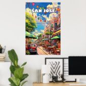 San José, the vibrant heart of Costa Rica Poster (Heimbüro)