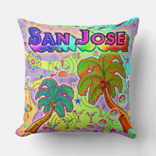 San José Vacation Zielpilz Kissen