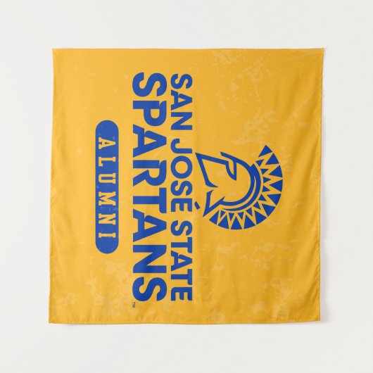 San- JoseStaat Spartans beunruhigt Wandteppich (Vorderseite (Horizontal))