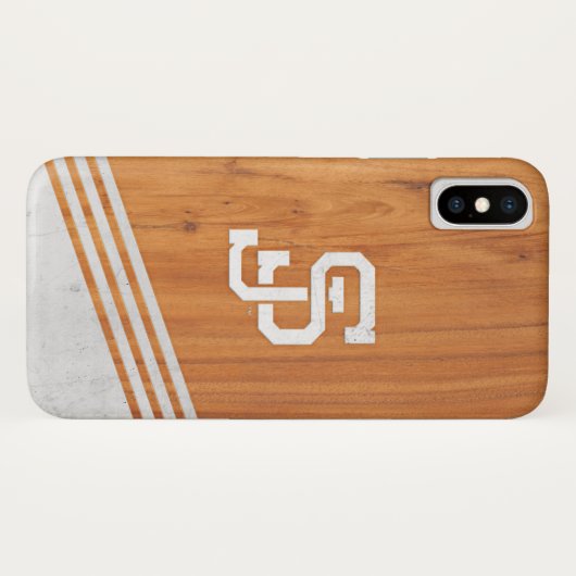 San- JoseStaat Spartans hölzerner Zementstreifen Case-Mate iPhone Hülle (Rückseite (Horizontal))