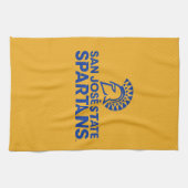 San- JoseStaat Spartans Kohlenstoff-Faser-Muster Geschirrtuch (Horizontal)