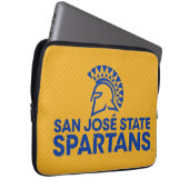 San- JoseStaat Spartans Kohlenstoff-Faser-Muster Laptopschutzhülle (Vorne Rechts)