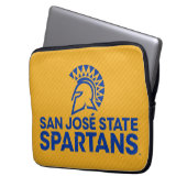 San- JoseStaat Spartans Kohlenstoff-Faser-Muster Laptopschutzhülle (Vorderseite Links)
