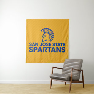 San- JoseStaat Spartans Kohlenstoff-Faser-Muster Wandteppich