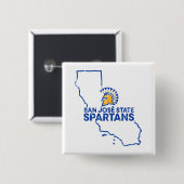 San- JoseStaat Spartans Liebe Button (Vorne & Hinten)