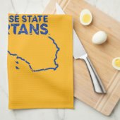 San- JoseStaat Spartans Liebe Geschirrtuch (Viertel Falte)