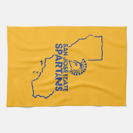 San- JoseStaat Spartans Liebe Geschirrtuch (Horizontal)