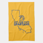 San- JoseStaat Spartans Liebe Geschirrtuch (Vertikal)