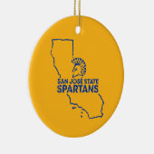 San- JoseStaat Spartans Liebe Keramik Ornament (Rechts)