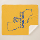 San- JoseStaat Spartans Liebe Sherpadecke (Vorderseite (Horizontal))