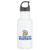 San- JoseStaat Spartans Logo Wordmark beunruhigt Edelstahlflasche (Vorderseite)