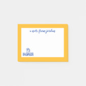 San- JoseStaat Spartans Logo Wordmark beunruhigt Post-it Klebezettel (Vorderseite)