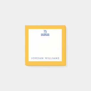 San- JoseStaat Spartans Logo Wordmark beunruhigt Post-it Klebezettel