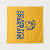 San- JoseStaat Spartans Logo Wordmark beunruhigt Wandteppich (Vorderseite (Horizontal))