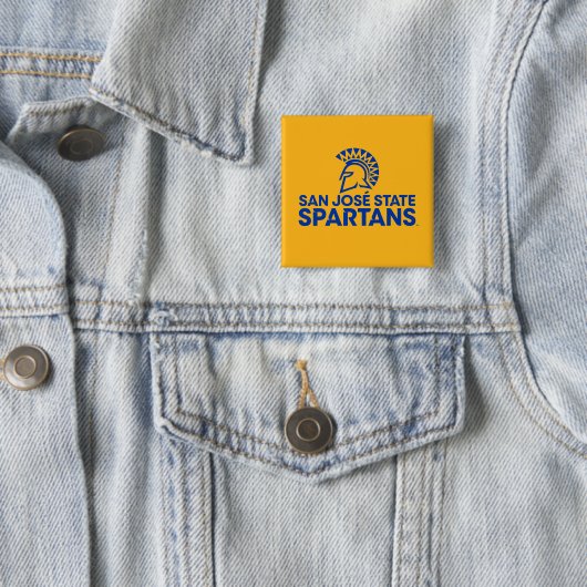 San- JoseStaat Spartans Logo Wordmark Button (Beispiel)