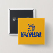 San- JoseStaat Spartans Logo Wordmark Button (Vorne & Hinten)