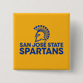 San- JoseStaat Spartans Logo Wordmark Button (Vorderseite)
