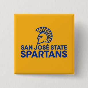 San- JoseStaat Spartans Logo Wordmark Button