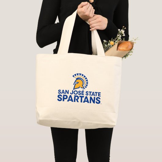 San- JoseStaat Spartans Logo Wordmark Jumbo Stoffbeutel (Vorderseite (Produkt))