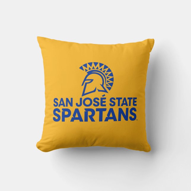 San- JoseStaat Spartans Logo Wordmark Kissen (Vorderseite)