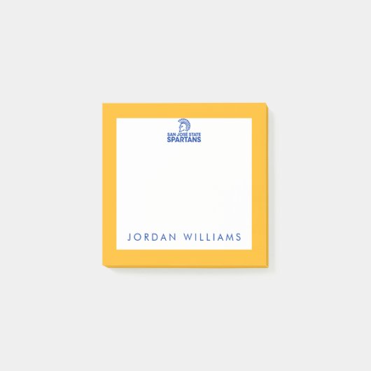 San- JoseStaat Spartans Logo Wordmark Post-it Klebezettel (Vorderseite)