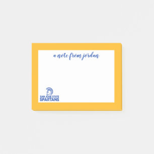 San- JoseStaat Spartans Logo Wordmark Post-it Klebezettel