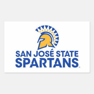 San- JoseStaat Spartans Logo Wordmark Rechteckiger Aufkleber
